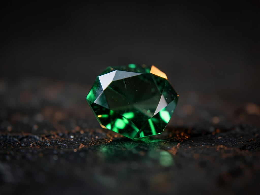 Placeholder — faceted gemstone
