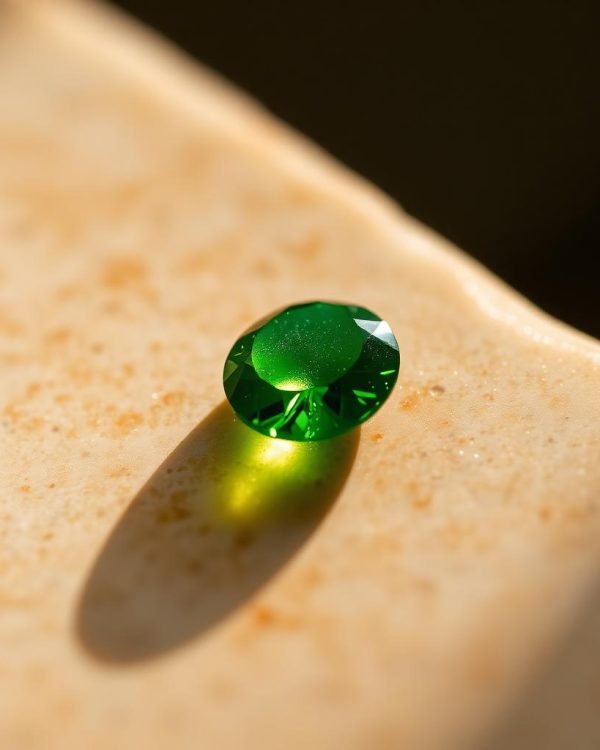 Chrome Diopside — 0.55 ct Round cut, Green