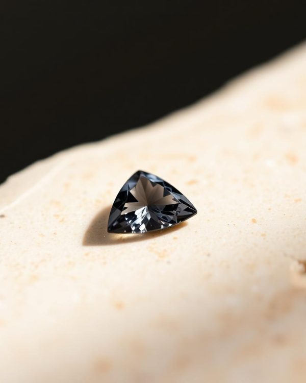 Grey Spinel — 0.98 ct Trillion cut, Grey