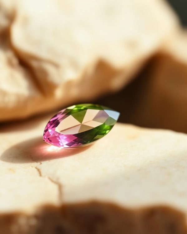 Bi-Color Tourmaline — 1.6 ct Pear cut, Pink-Green